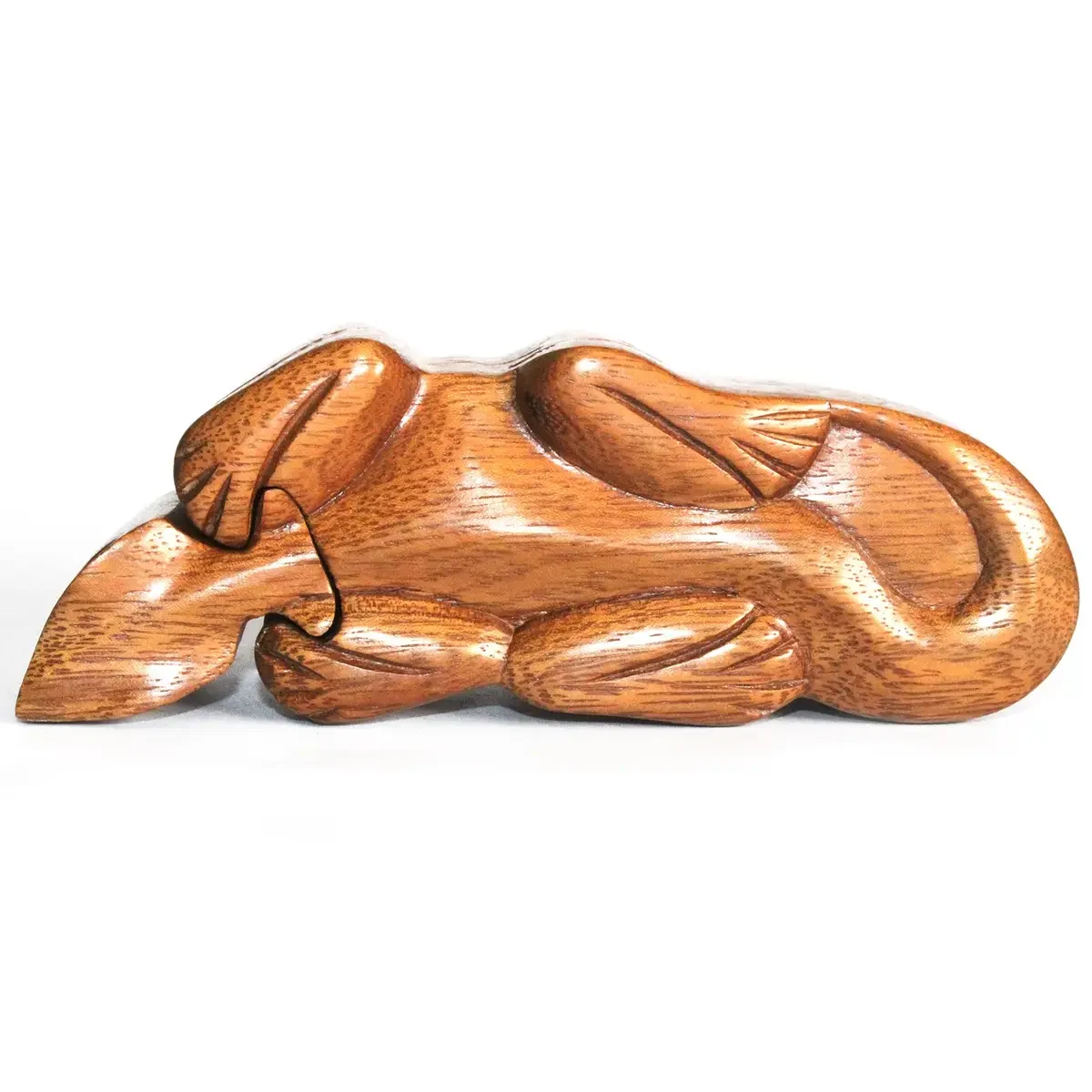 Boîte puzzle en bois, gecko - Maison douce