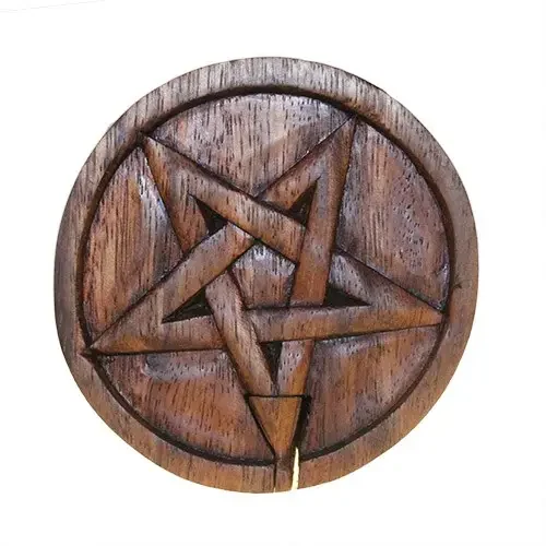 Boîte puzzle en bois, pentagone - Maison douce