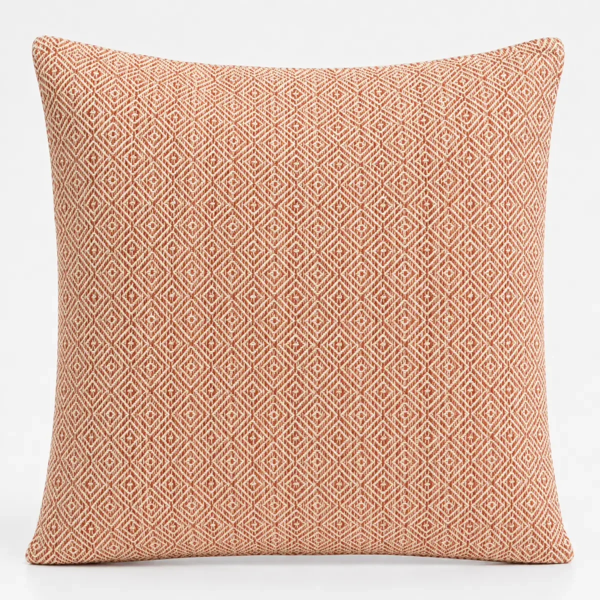Grande housse de coussin carrés bordeaux, 60 × 60 cm - Maison douce