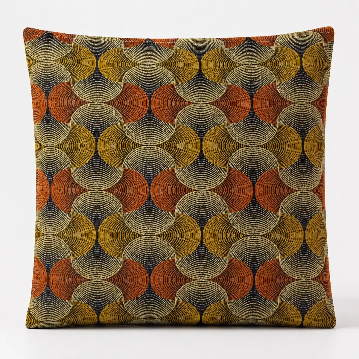 Grande housse de coussin lignes monochromes, 60 × 60 cm - Maison douce