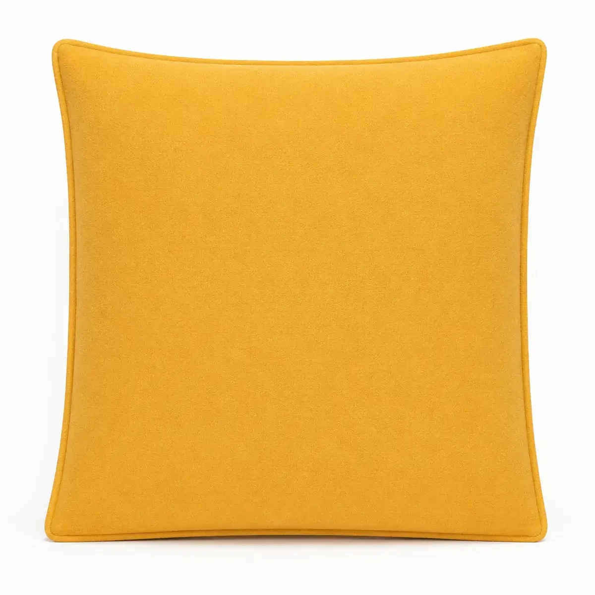 Grande housse de coussin tissage jaune souci, 60 × 60 cm - Maison douce