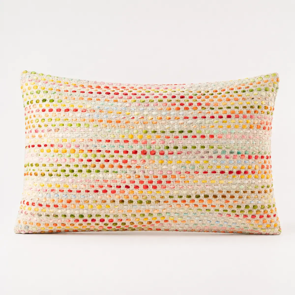 Housse de coussin arc-en-ciel discret, 30 × 50 cm - Maison douce