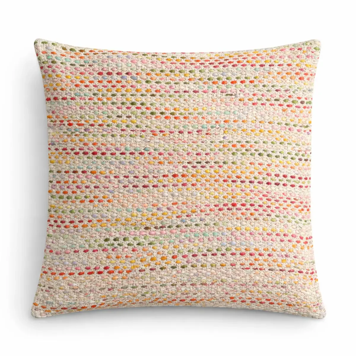 Housse de coussin arc-en-ciel discret, 45 × 45 cm - Maison douce