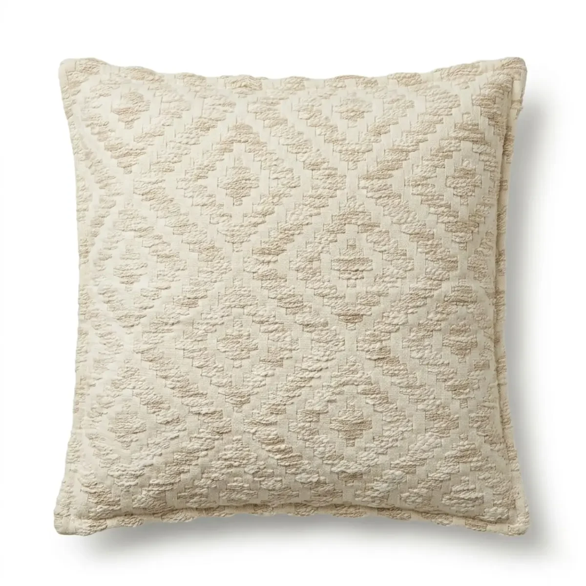 Housse de coussin géométrie crème, 45 × 45 cm - Maison douce