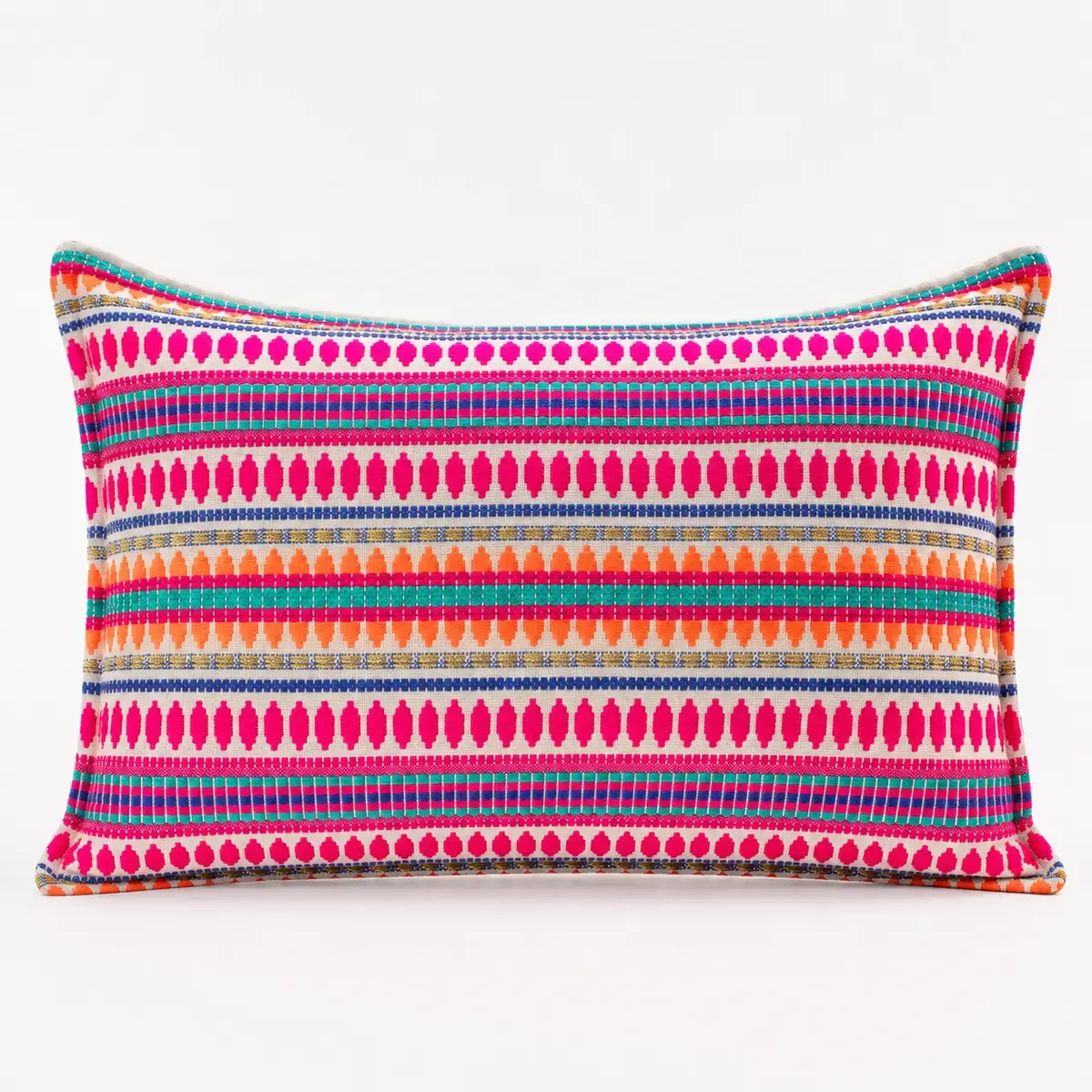 Housse de coussin rayures néon, 30 × 50 cm - Maison douce