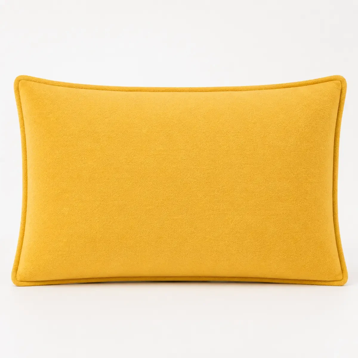 Housse de coussin tissage jaune souci, 30 × 50 cm - Maison douce