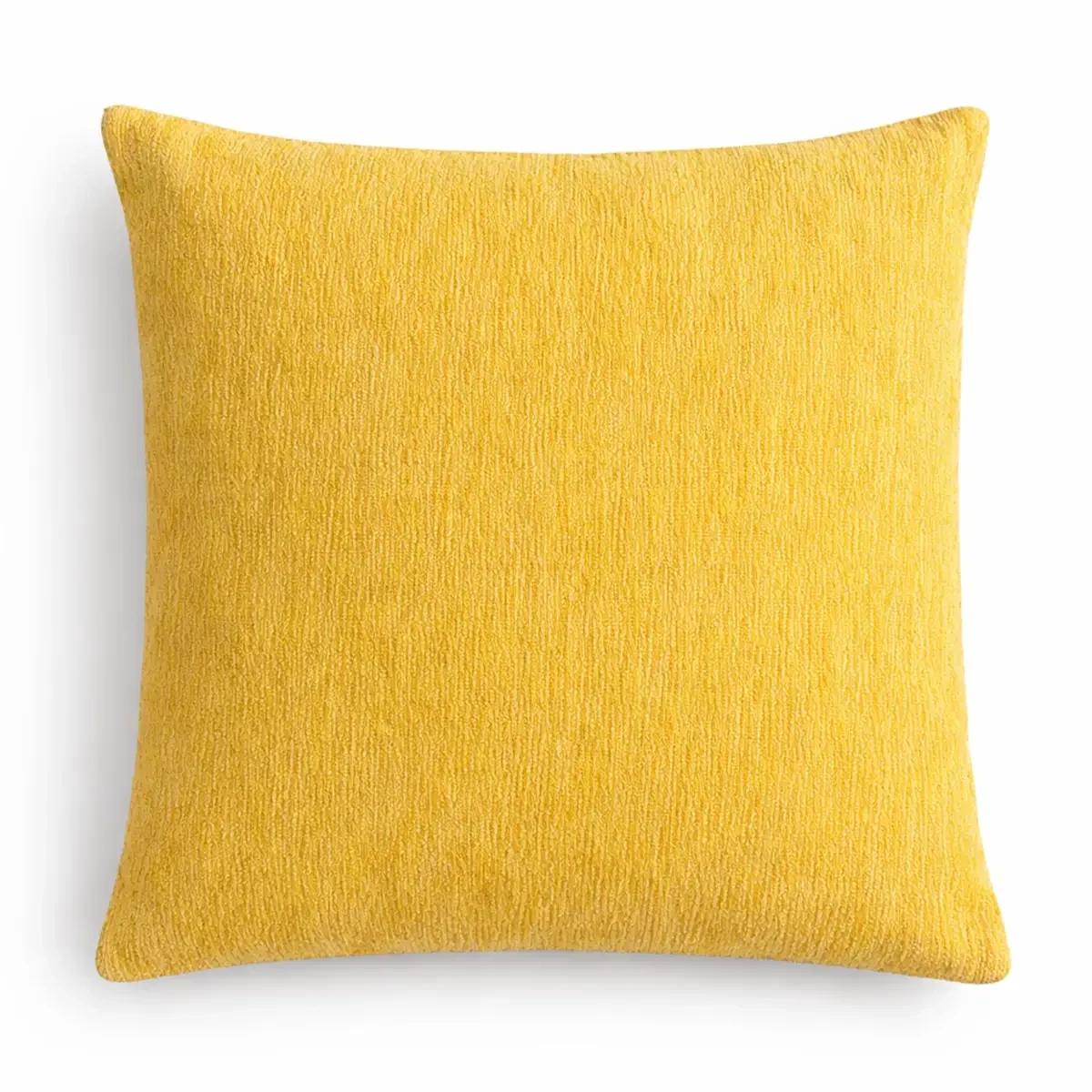 Housse de coussin tissage jaune souci, 45 × 45 cm - Maison douce