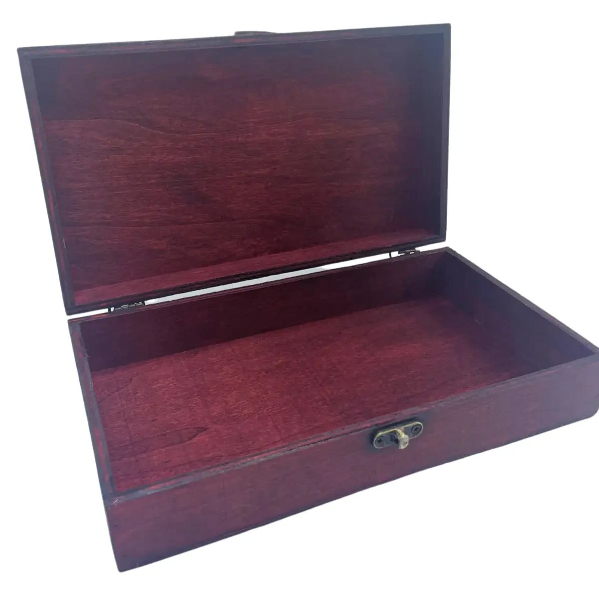 Rangement vintage, coffret brun - Maison douce