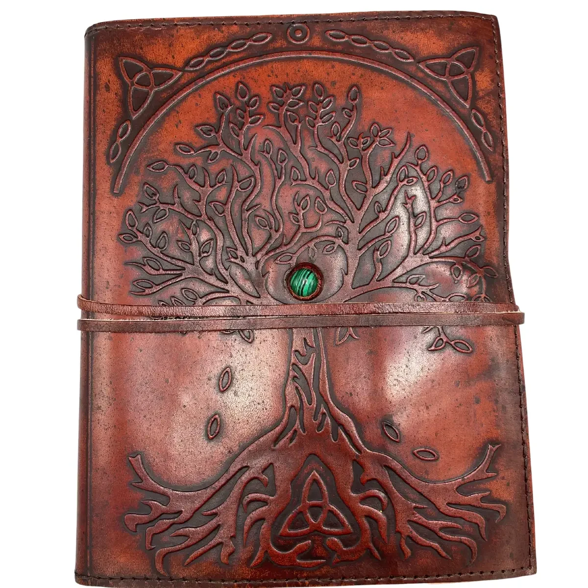 Carnet en cuir arbre de vie, 20 × 16 × 2 cm - Pause Papier