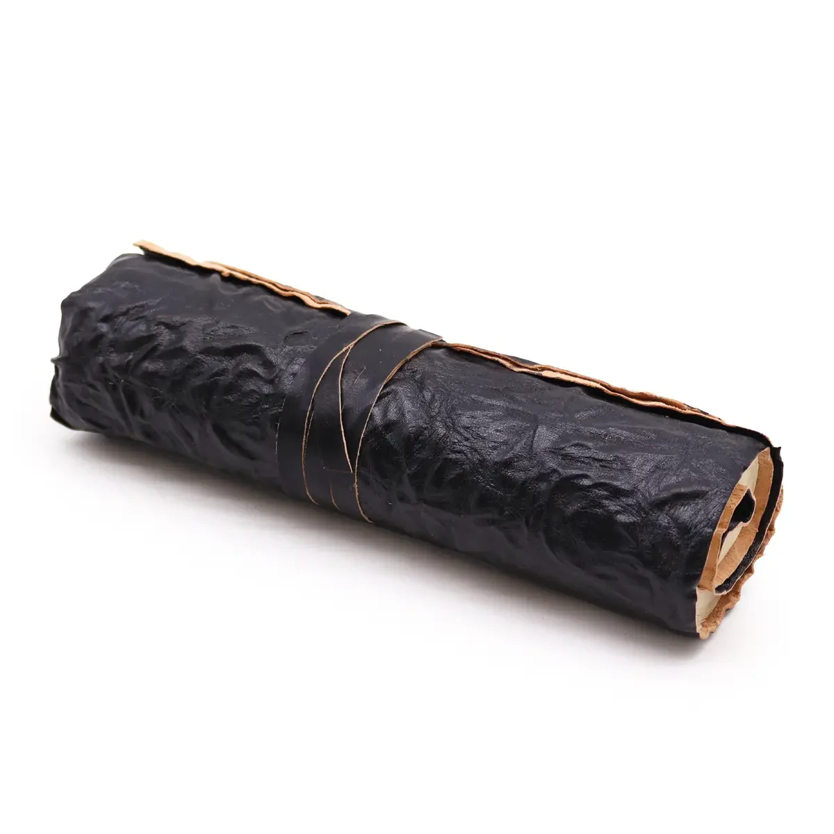 Carnet en cuir voyage noir, 21 × 15 cm - Pause Papier