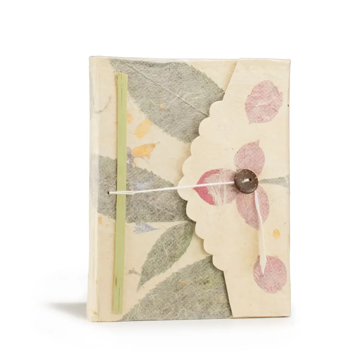 Carnet en papier lokta bougainvillier, 15 × 12 cm - Pause Papier