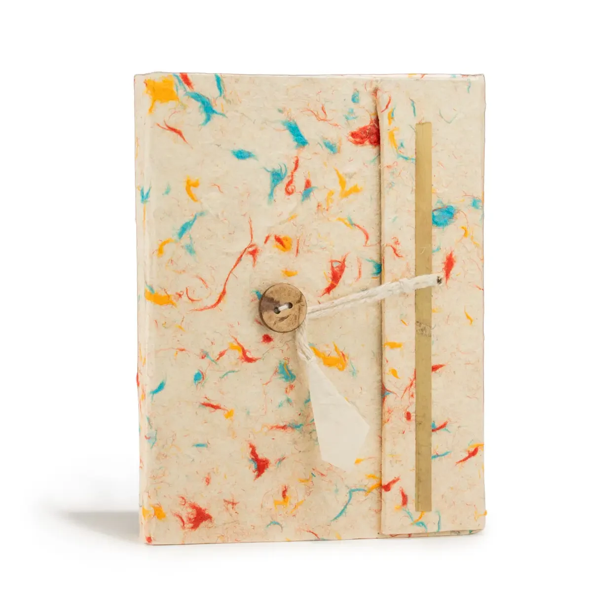 Carnet en papier lokta couleurs mélangées, 15 × 12 cm - Pause Papier