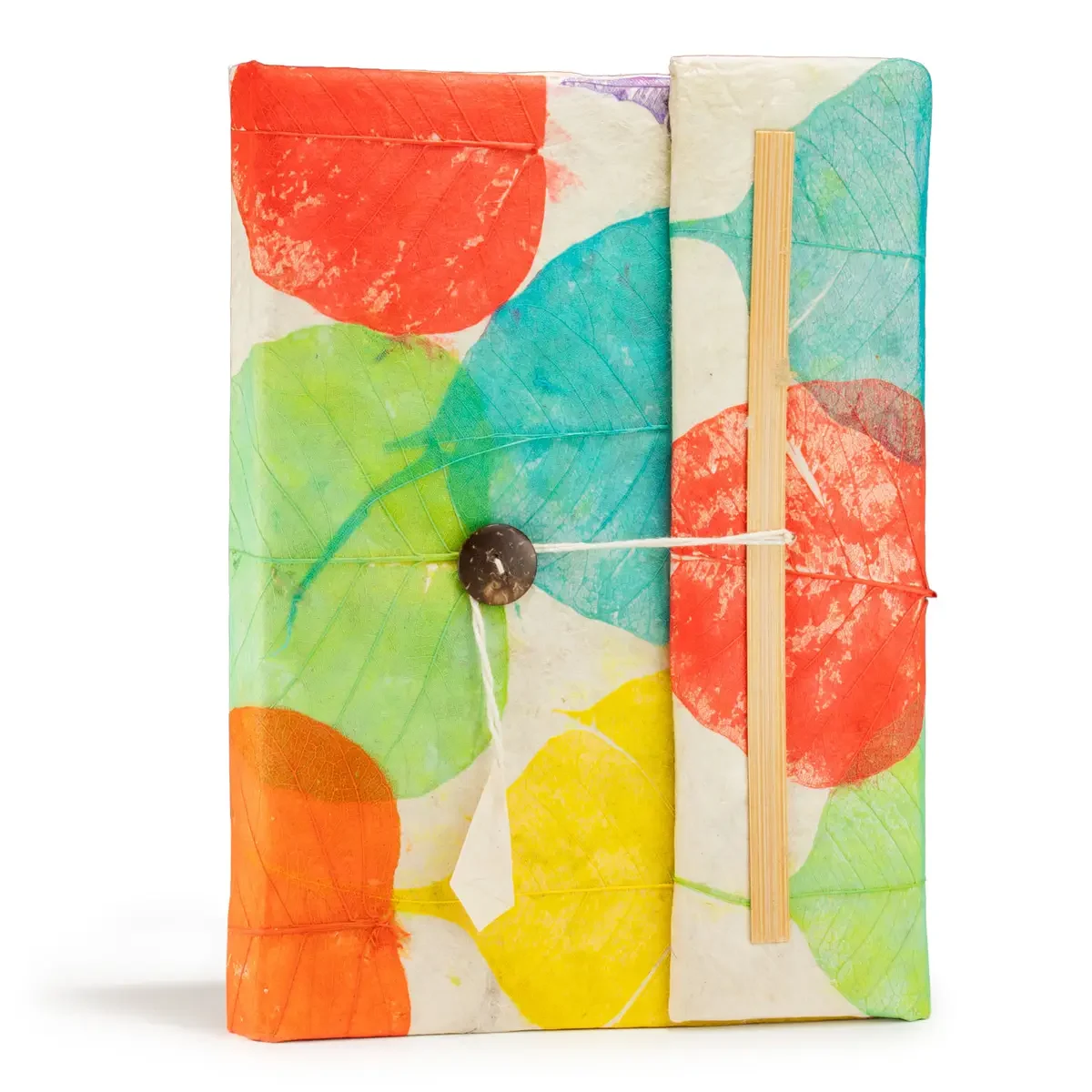 Carnet en papier lokta feuilles colorées, 21 × 15 cm - Pause Papier