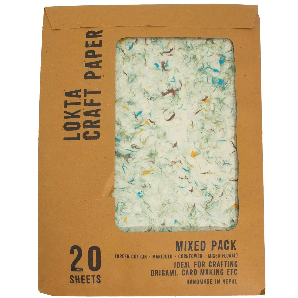 Papier créatif lokta A4, motifs assortis, 20 feuilles - Pause Papier