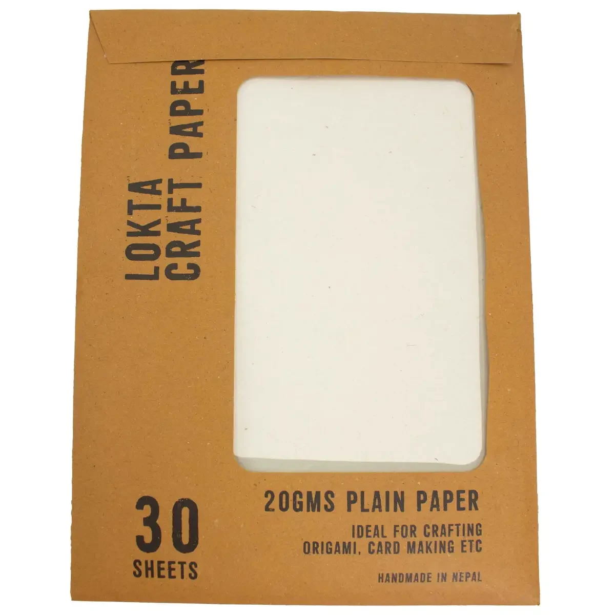 Papier créatif lokta A4, uni naturel, 30 feuilles - Pause Papier