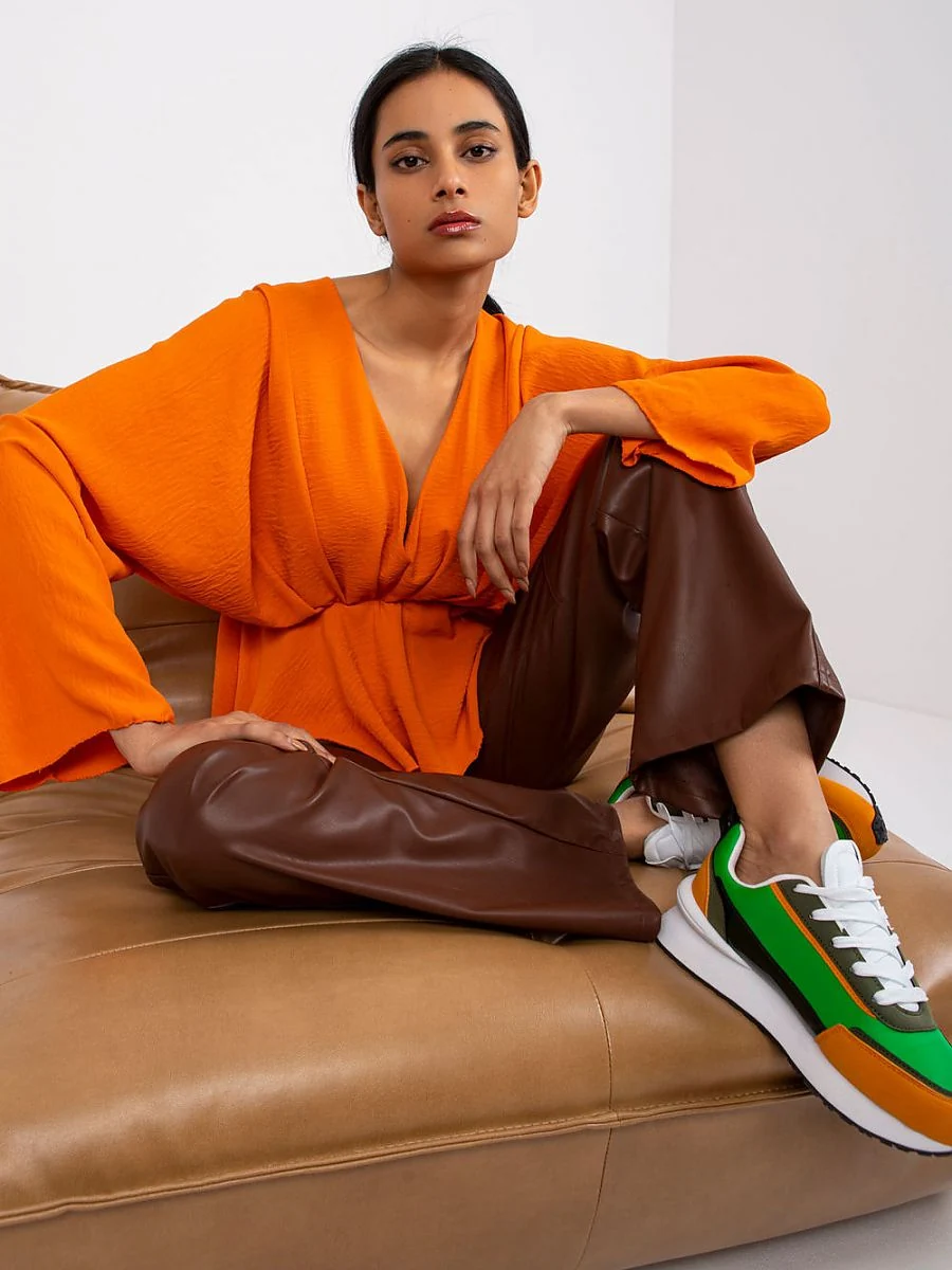 Blouse orange ample - Italy Moda - Vestiaire Clair