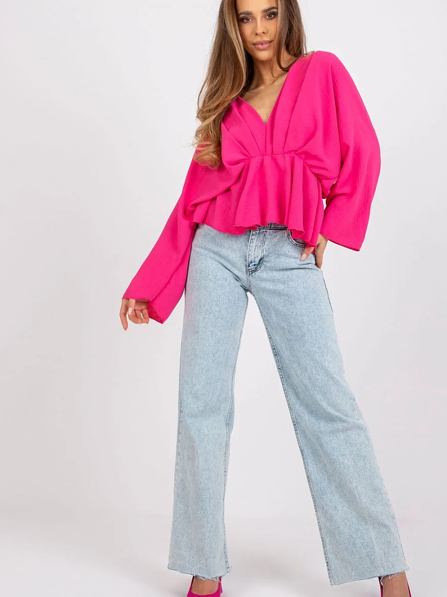 Blouse rose ample - Italy Moda - Vestiaire Clair