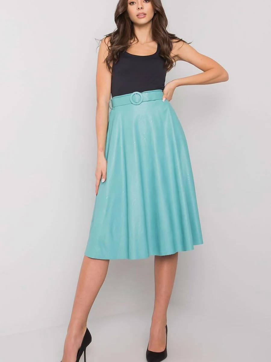 Jupe bleue évasée - Italy Moda - Vestiaire Clair