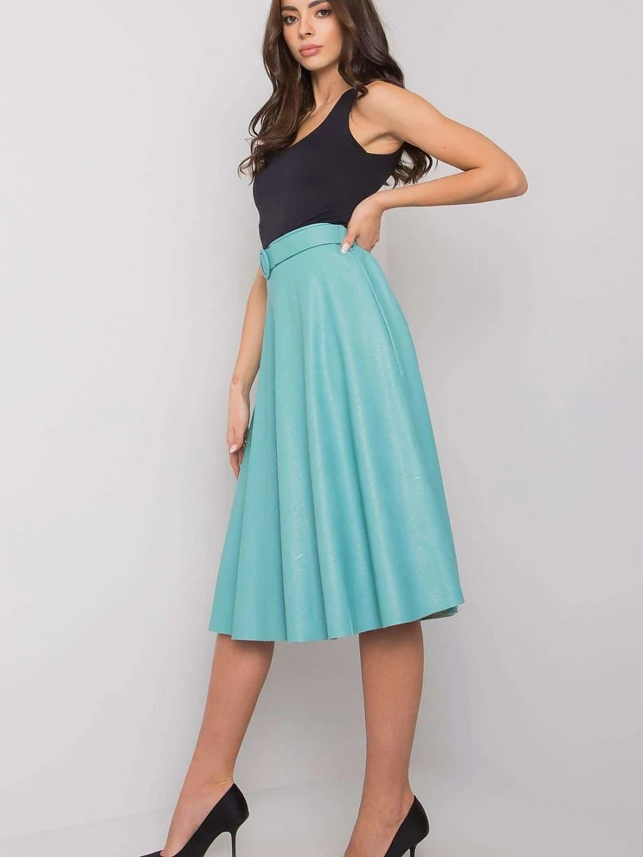 Jupe bleue évasée - Italy Moda - Vestiaire Clair
