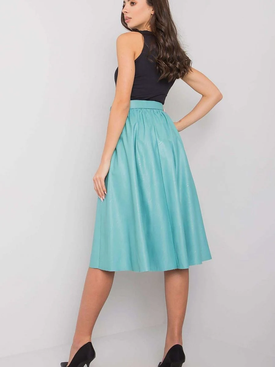 Jupe bleue évasée - Italy Moda - Vestiaire Clair