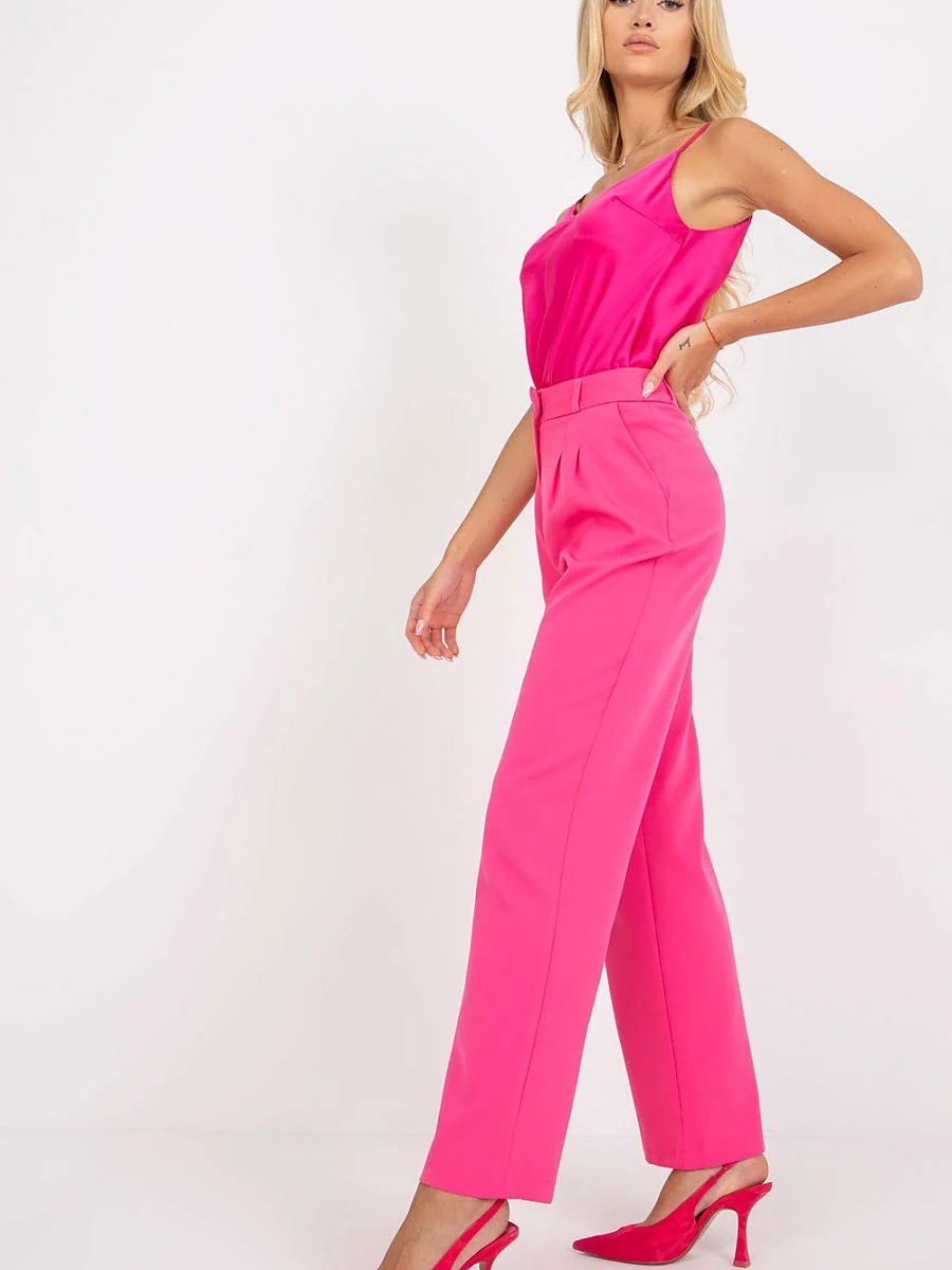 Pantalon rose à jambes larges - Rue Paris - Vestiaire Clair