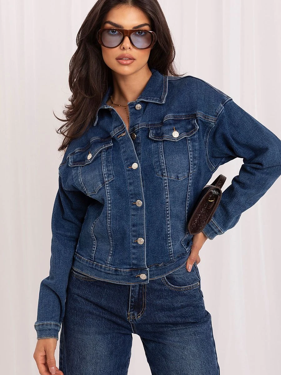 Veste en denim bleu — Italy Moda - Photo 1