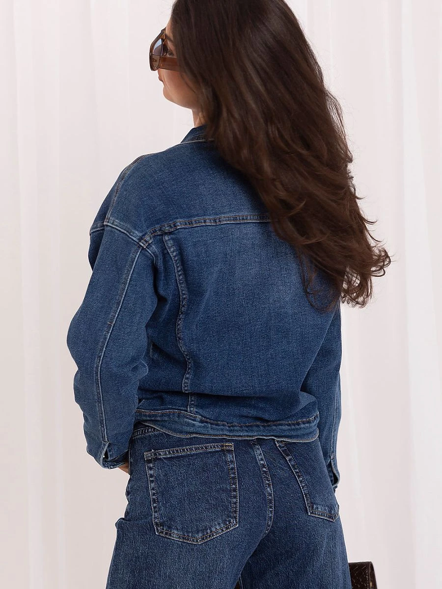Veste en denim bleu — Italy Moda - Photo 3