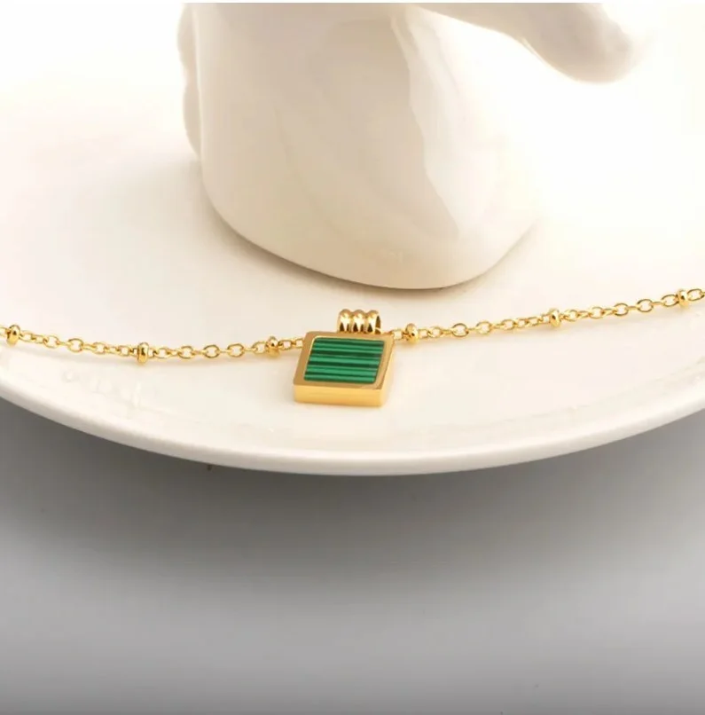 Collier pendentif femme acier inoxydable doré - Photo 2