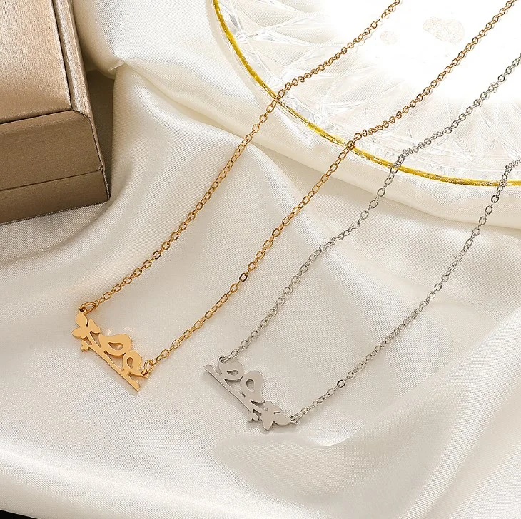 Collier et pendentif femme acier inoxydable doré ou agenté Oiseaux sur branche
