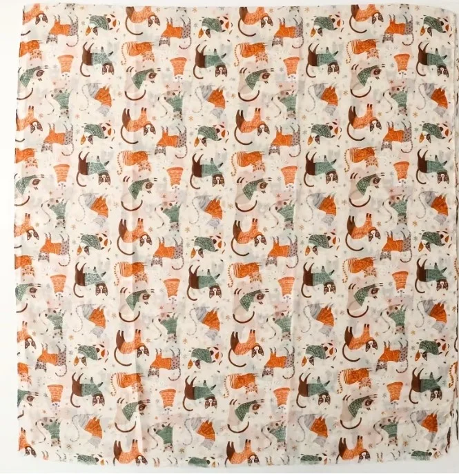 Châle écharpe femme polyester 85 x 180 cm CHAT 132608 - Photo 3