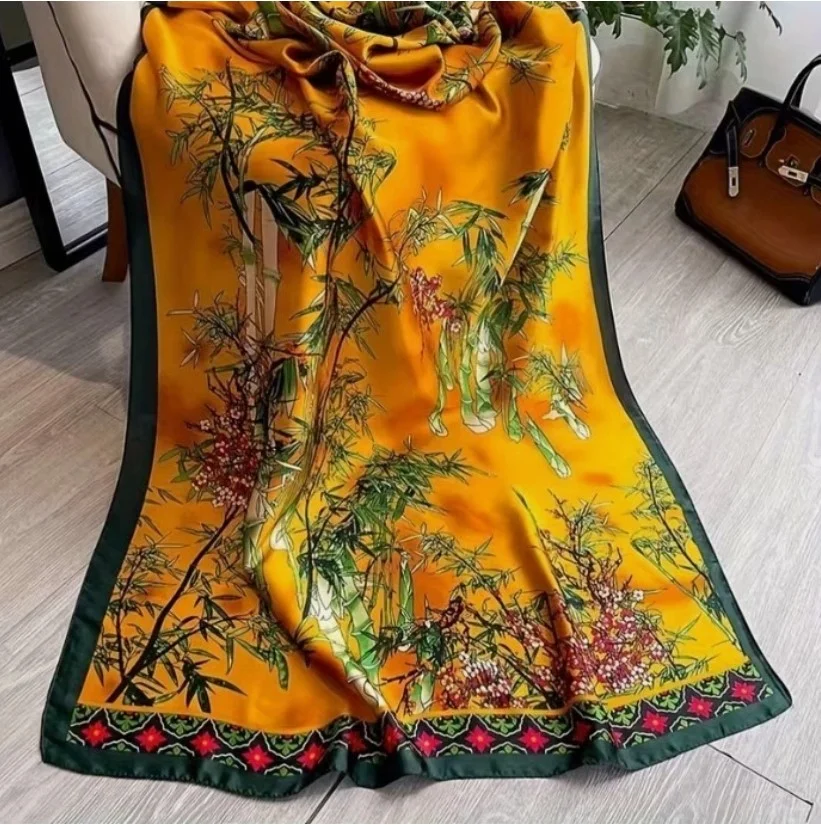 Foulard long femme 90 x 180 cm Polyester 802301 - Photo 3