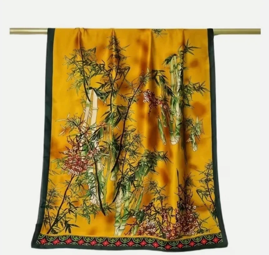 Foulard long femme 90 x 180 cm Polyester 802301 - Photo 4