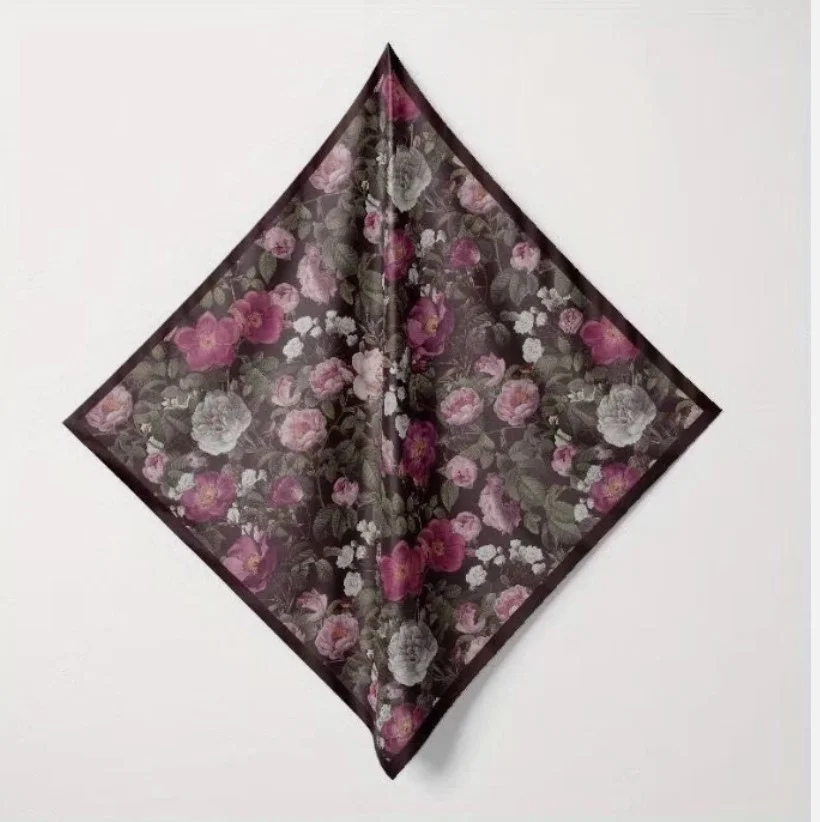 Foulard carré femme 90 x 90 cm Polyester 747302 - Photo 3