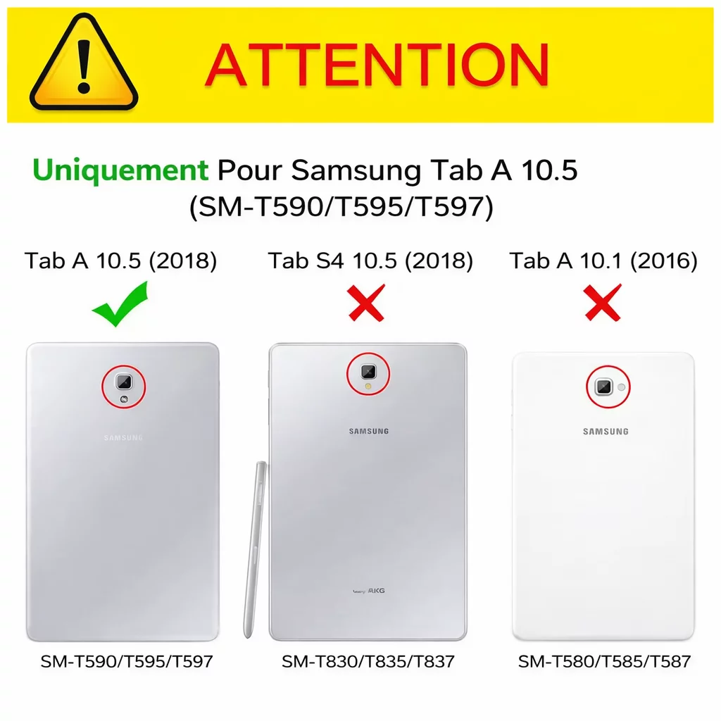 Coque Folio pour Samsung Galaxy Tab A 10.5 - Photo 7