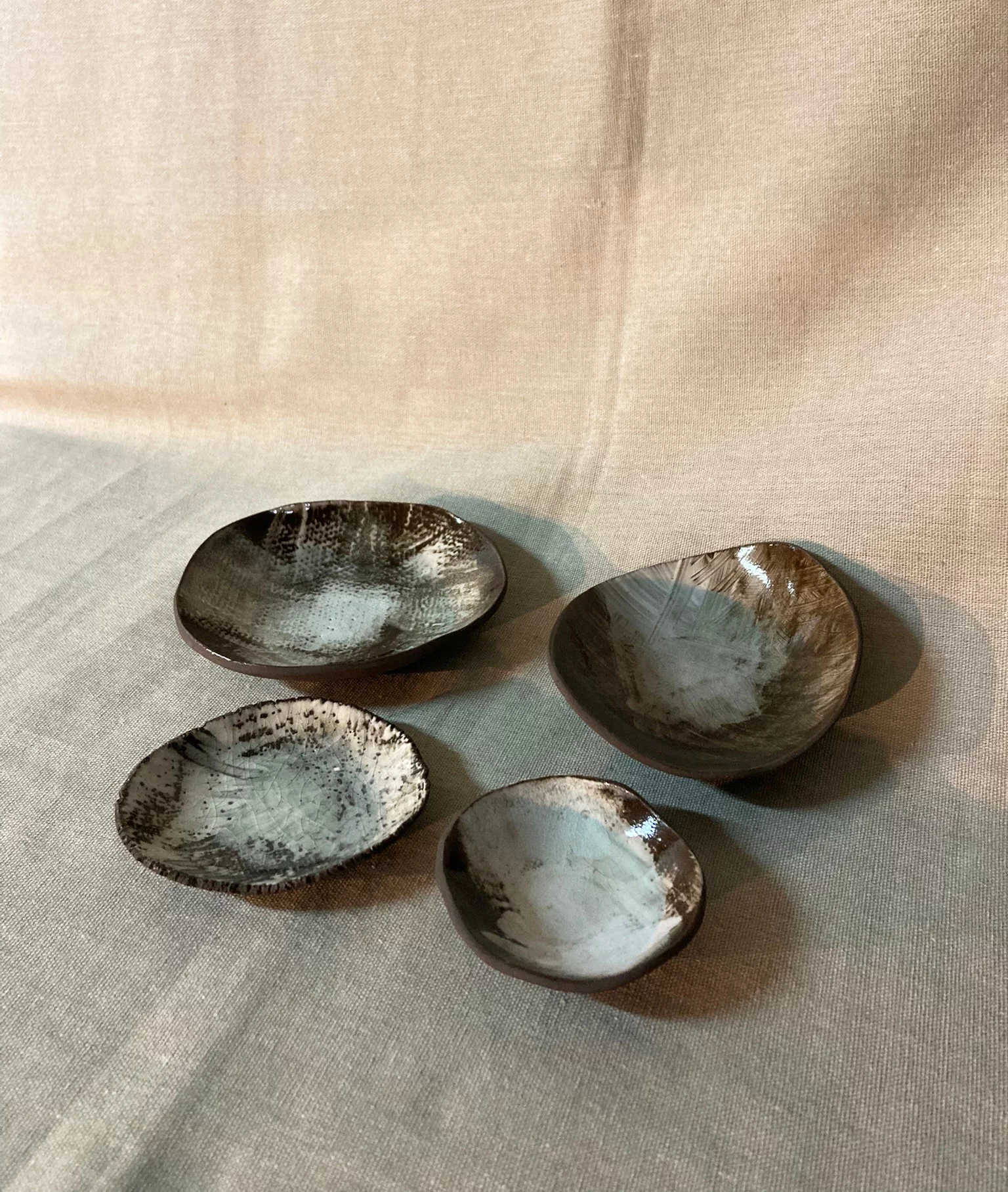 Coupelle unique en grès  - Série "Impressions". - Photo 6