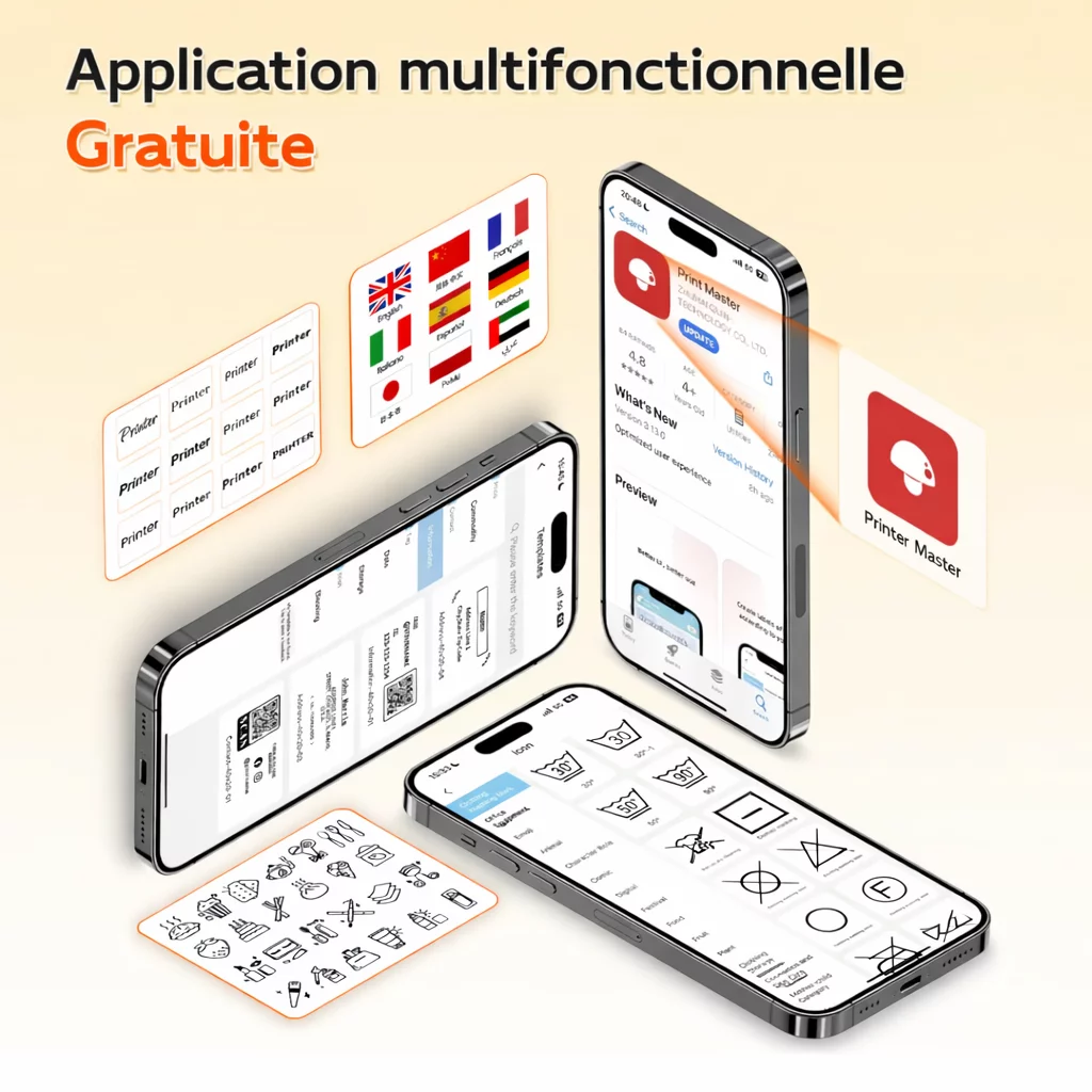 Imprimante d'étiquettes thermique Bluetooth Phomemo M421 – 4x6 pour expédition et e-commerce - Photo 2