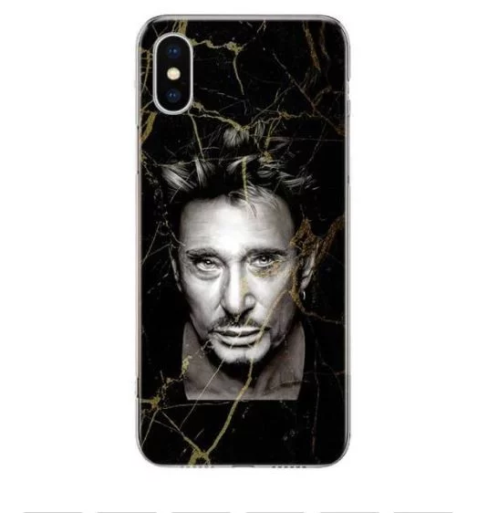 Coque TPU Silicone 'le Taulier' Johnny Hallyday pour iPhone 11