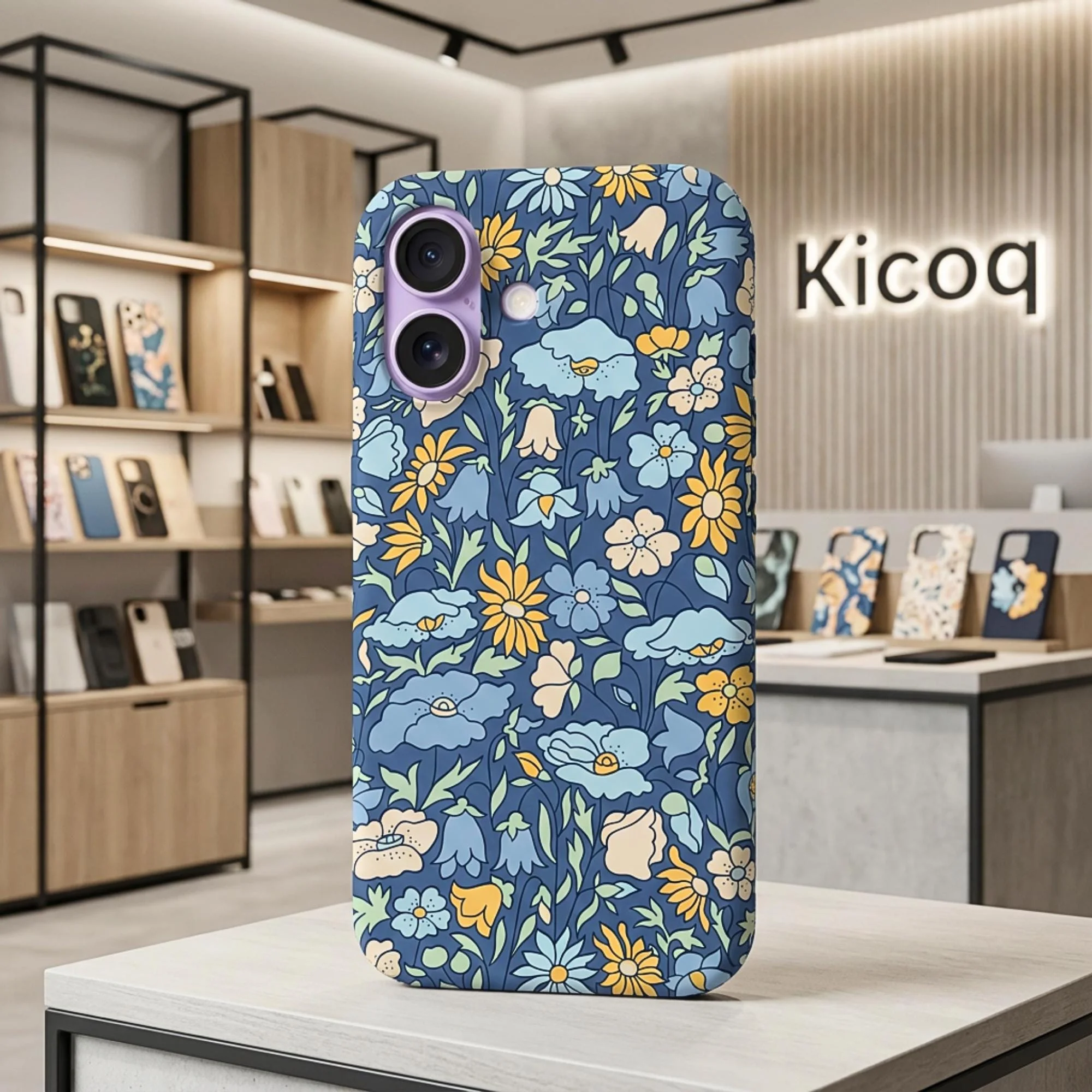Coque pour iPhone Liberty Petal and Daisy Blu - Photo 1