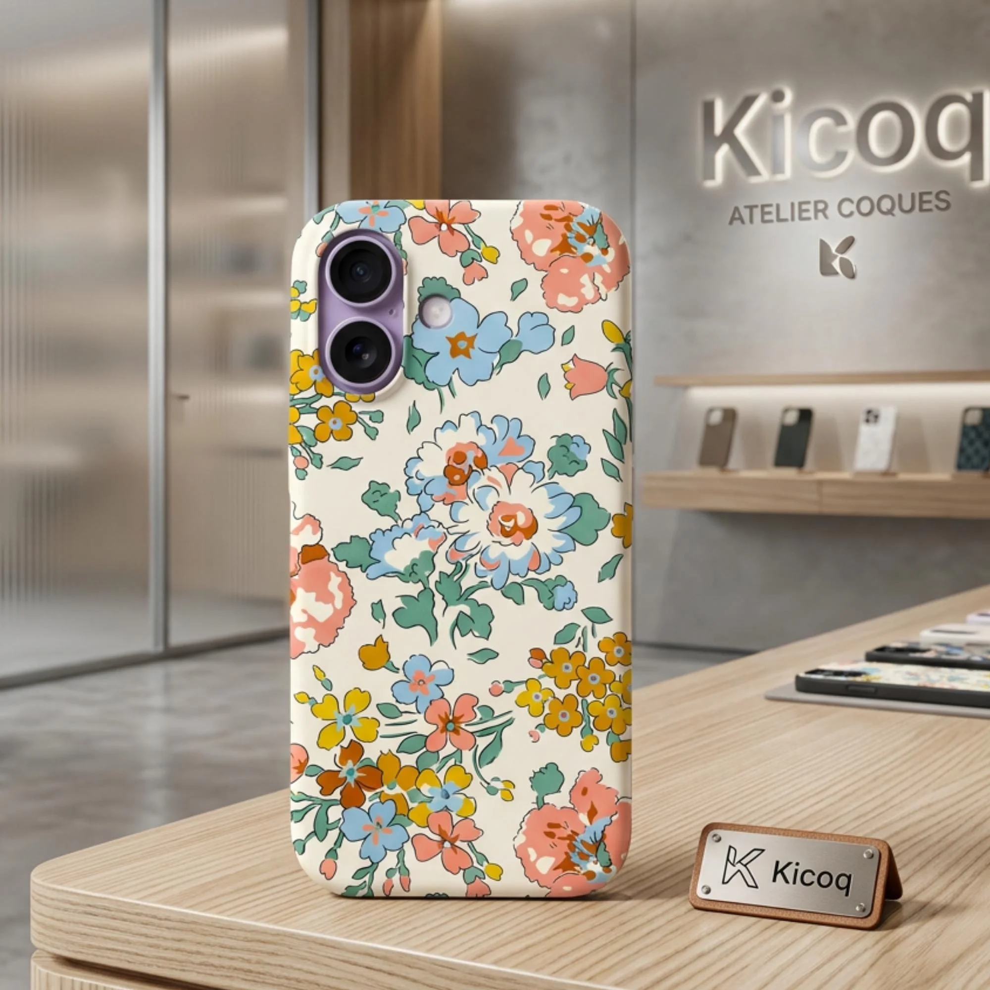 Coque pour iPhone Liberty Sky Lune - Photo 1