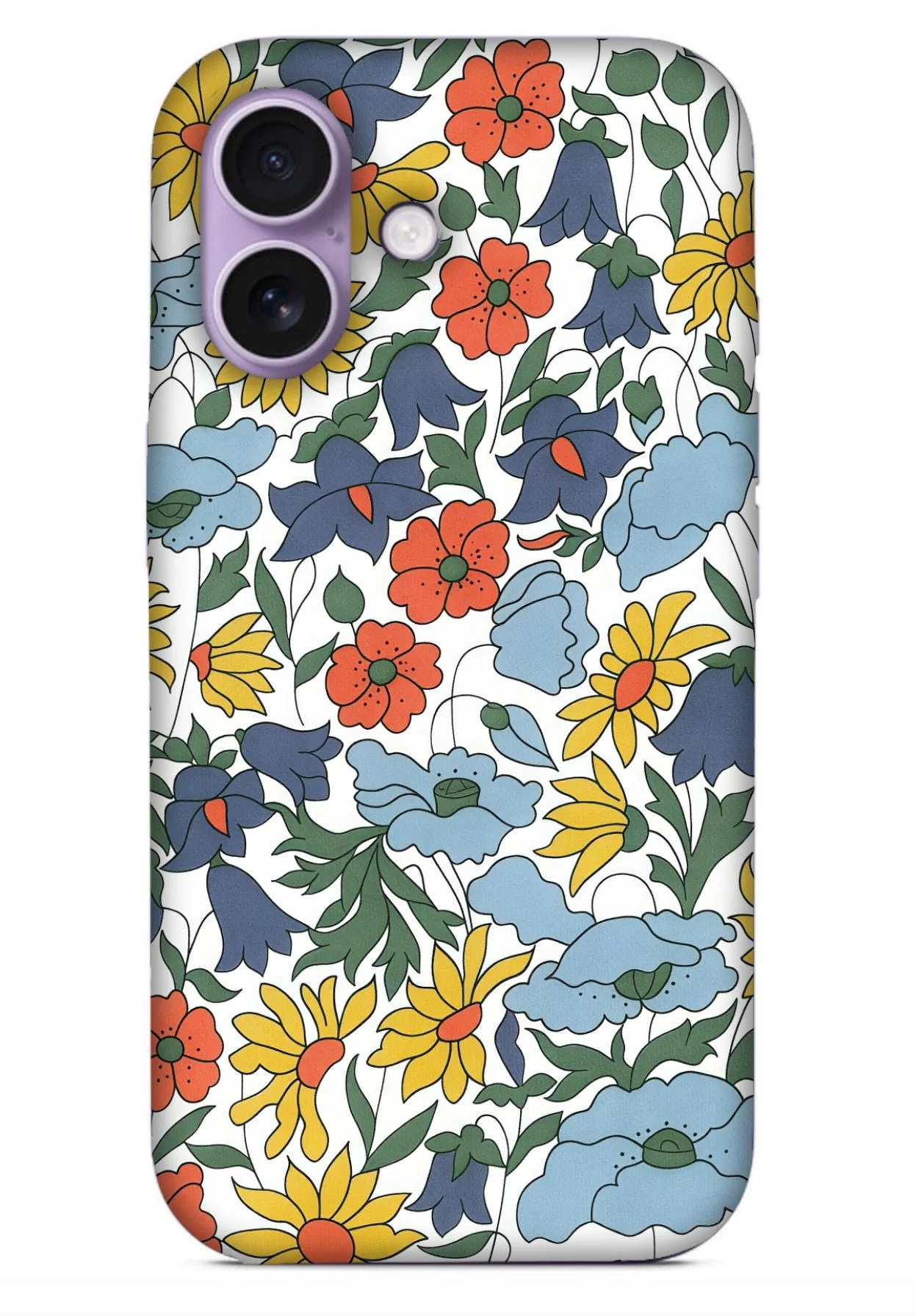 Coque pour iPhone Liberty Poppy and Daisy Chartreuse - Photo 3