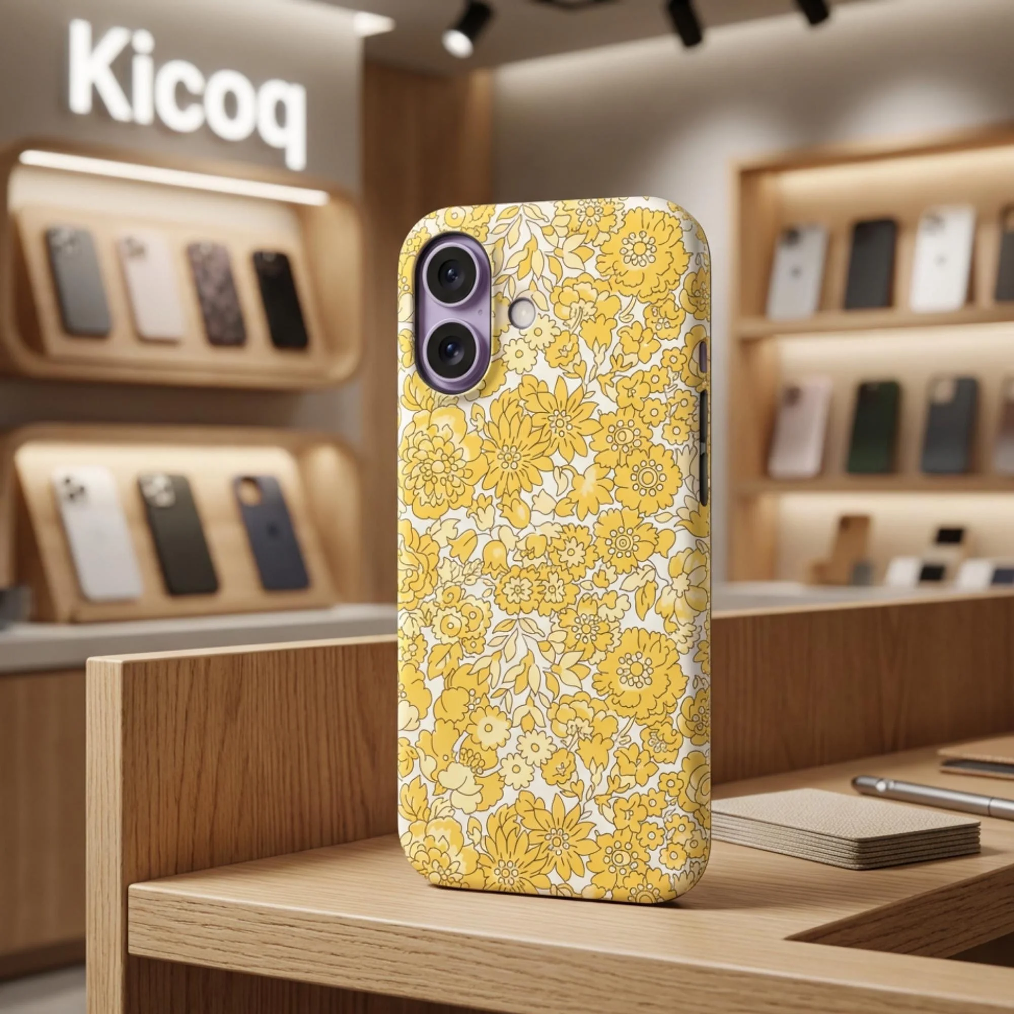 Coque pour iPhone Liberty Nell Mono Sunflower - Photo 1