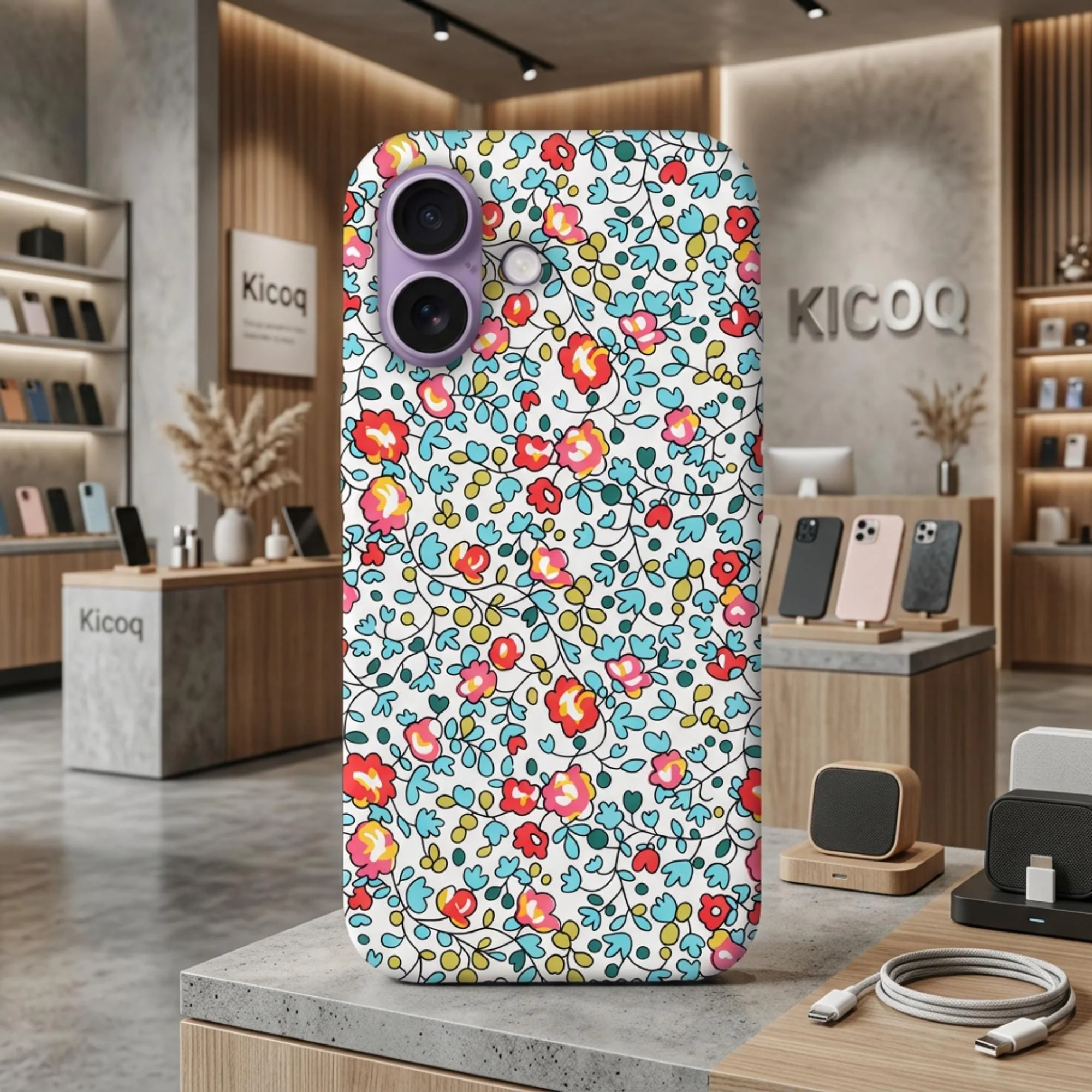 Coque pour iPhone Liberty Eloïse Mint - Photo 1