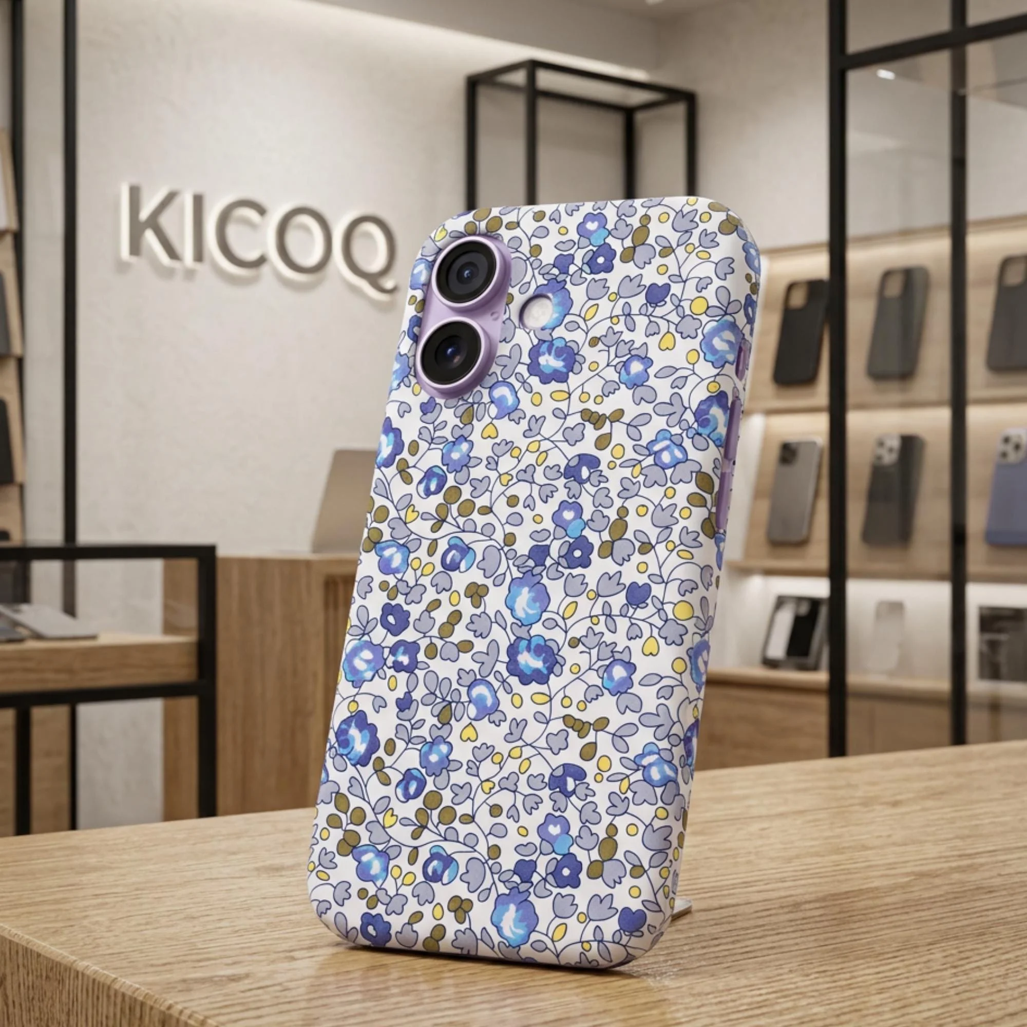 Coque pour iPhone Liberty Eloïse Blue Forest - Photo 1