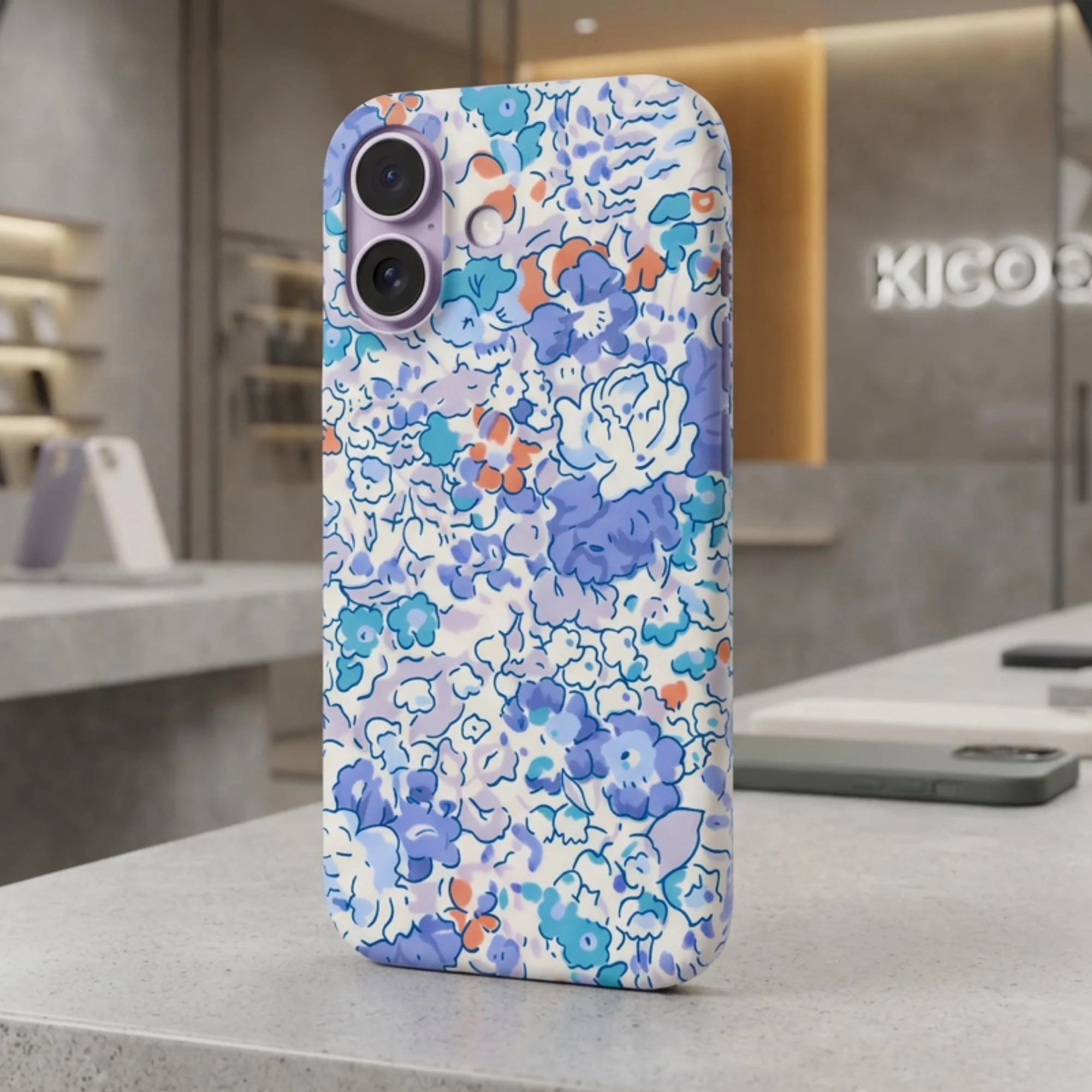 Coque pour iPhone Liberty Claire-Aude Baltique - Photo 1