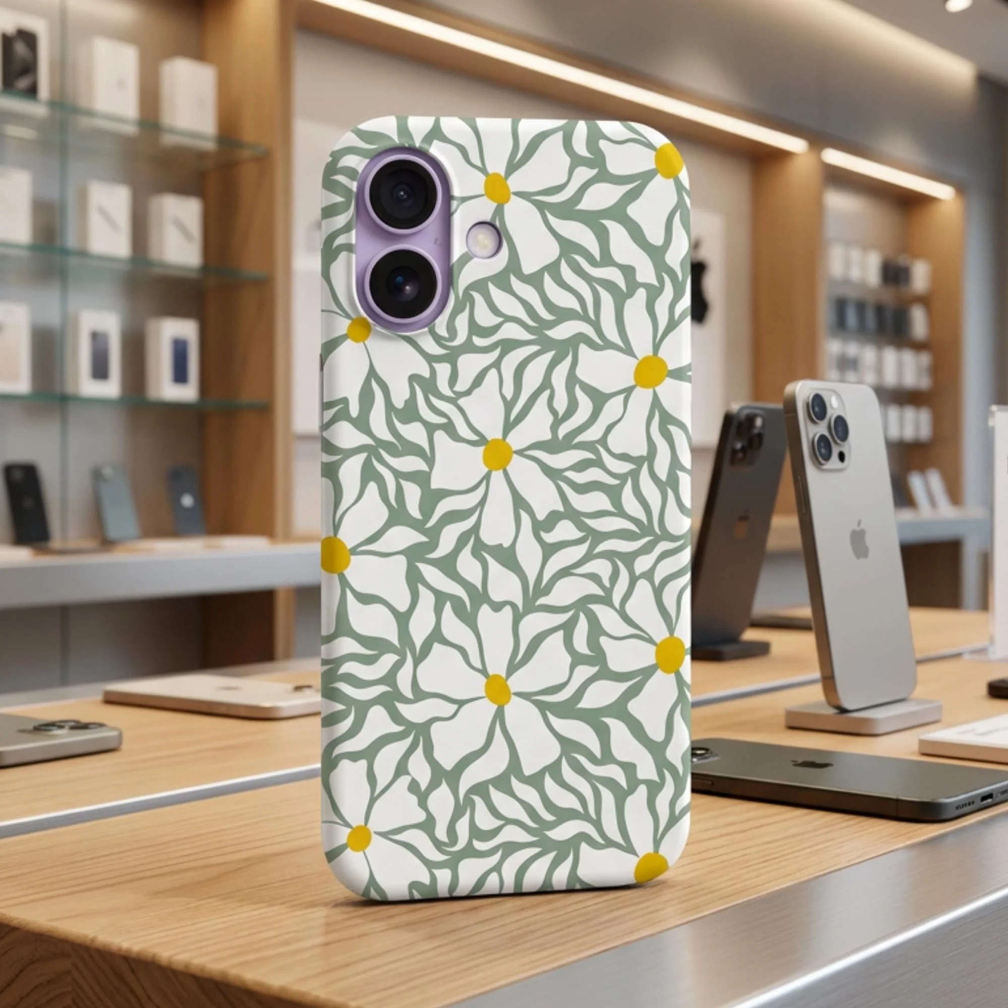 Coque pour iPhone Liberty Fleur du soleil K - Photo 1