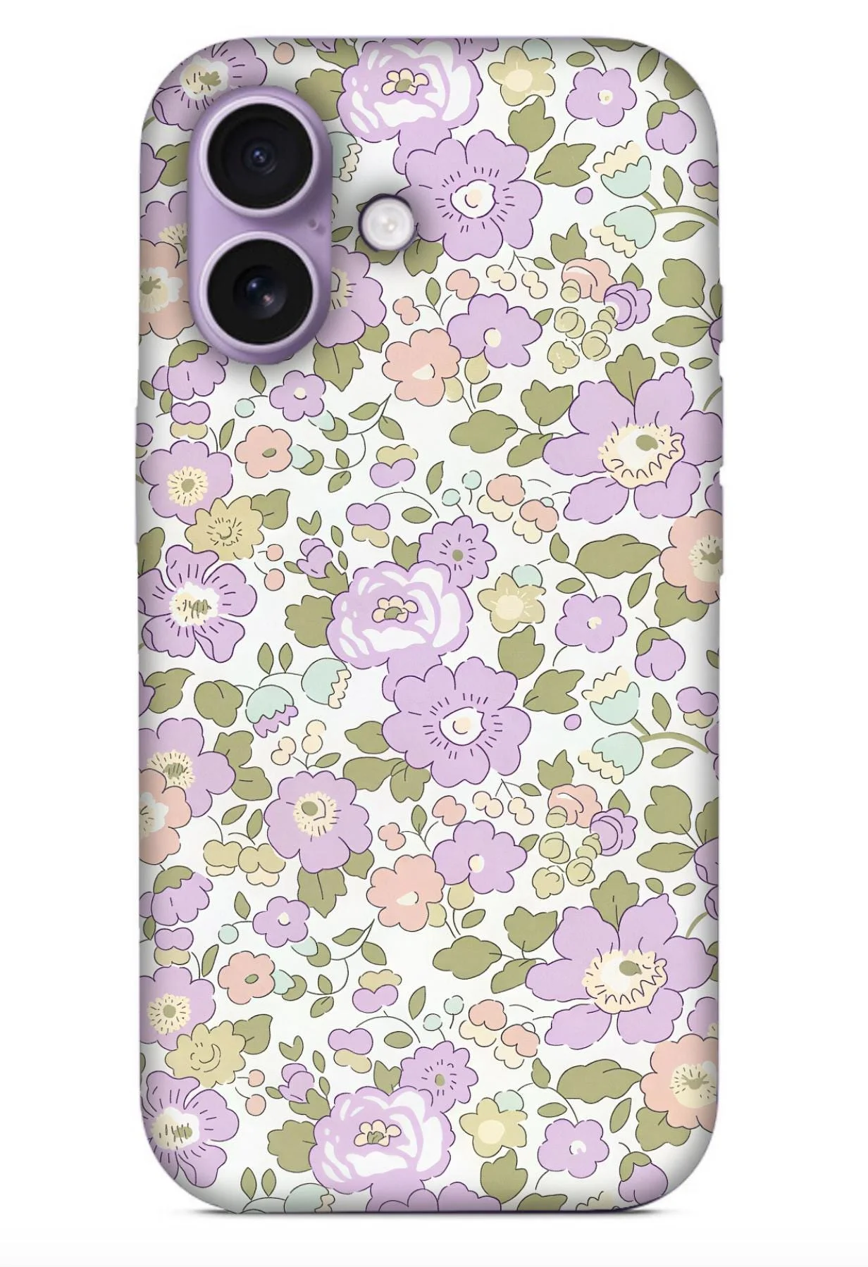 Coque pour iPhone Liberty Betsy lilas Or - Photo 2
