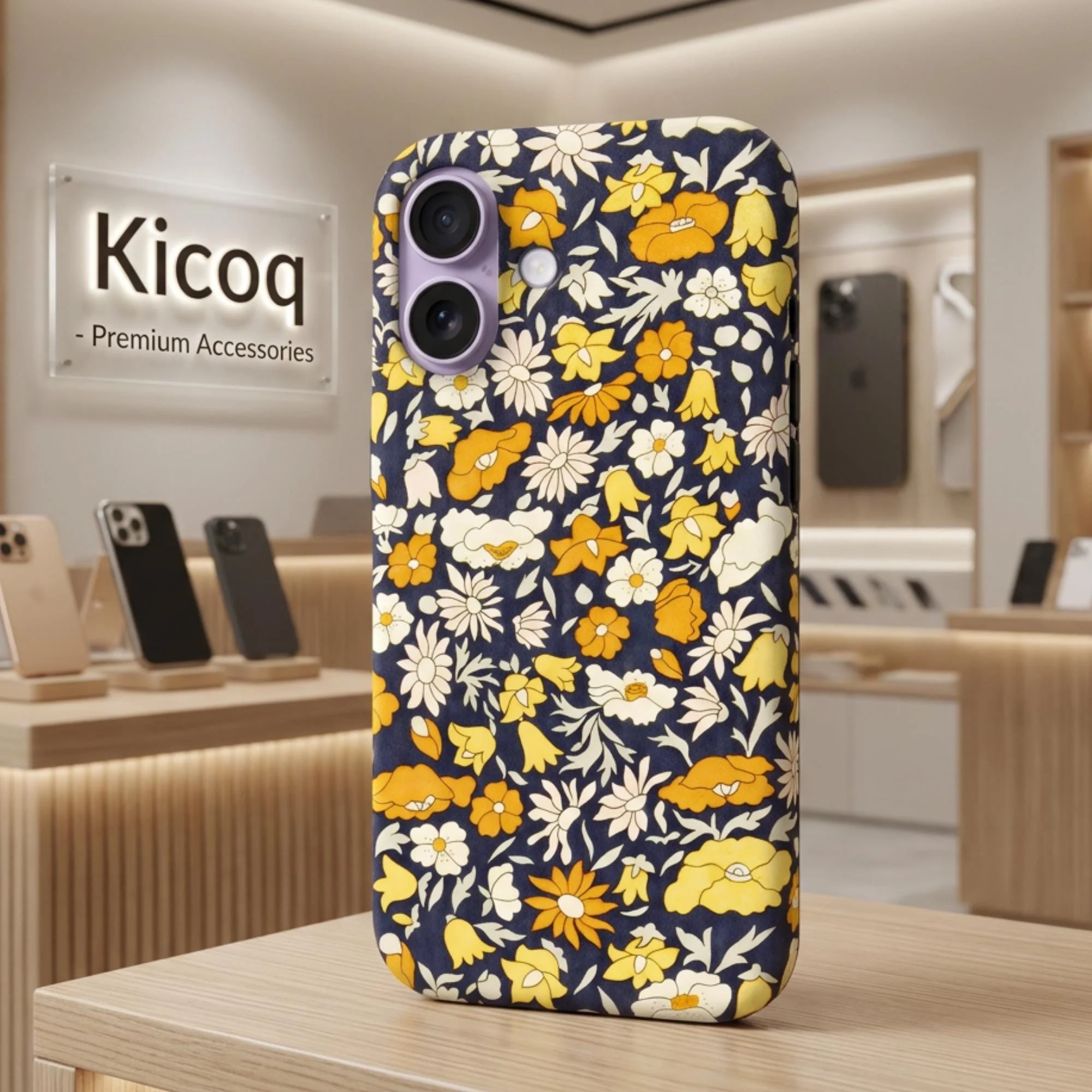 Coque pour iPhone Liberty Petal and Daisy yellow - Photo 1