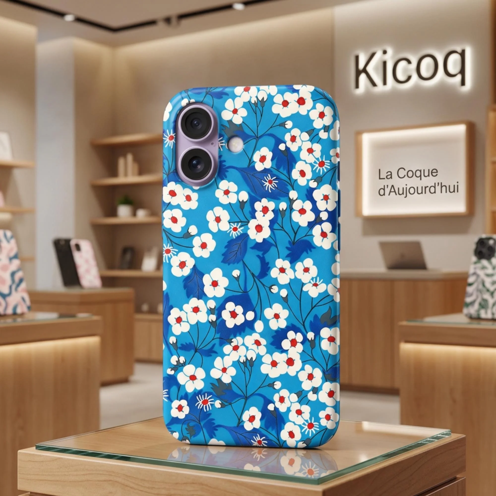 Coque pour iPhone Liberty Mitsi Blue B - Photo 1