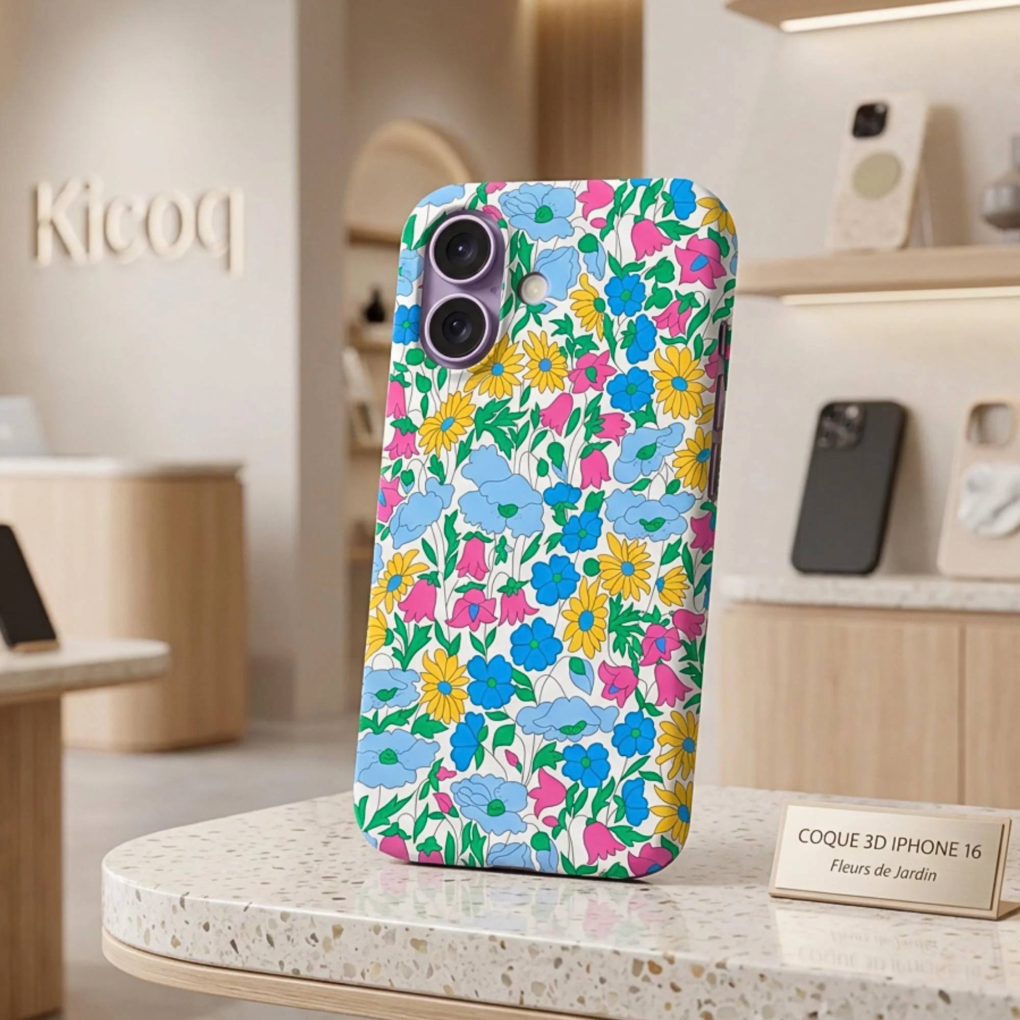 Coque pour iPhone Liberty Poppy Daisy V - Photo 1