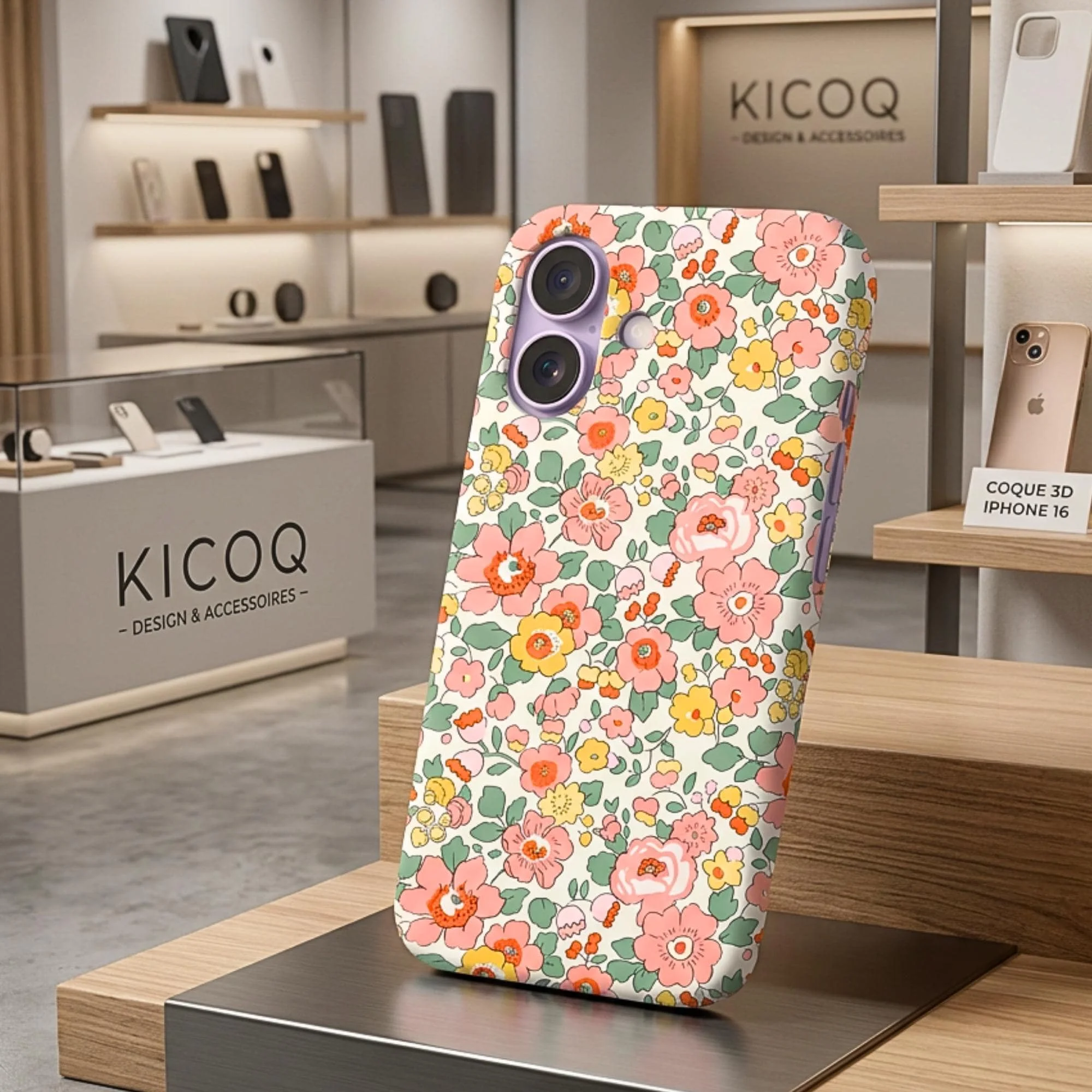 Coque pour iPhone Liberty Betsy pink P - Photo 1